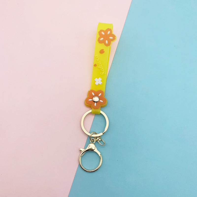 Wholesale Soft Glue Transparent Lanyard Keychains